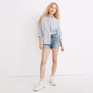 Madewell Relaxed Denim Shorts in Renfield Wash: Destructed Edition NWT